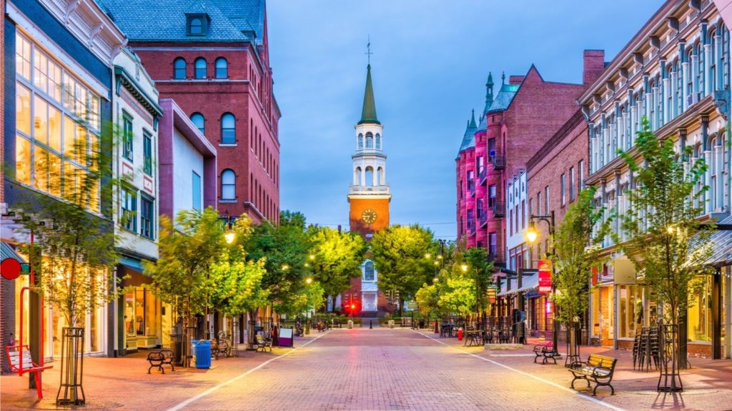 Church Street Marketplace in Burlington, Vermont (Photo: Shutterstock)