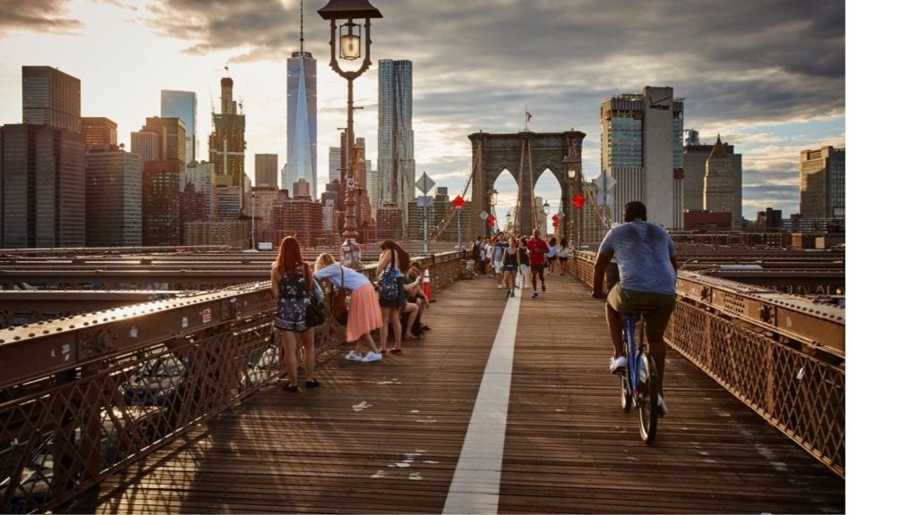 New York City in the late afternoon light. NYC is one of the best vacation spots for couples