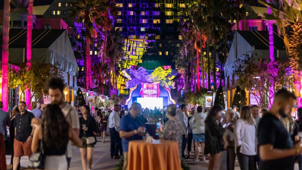 Swan and Dolphin Food and Wine Classic at night (Photo: Swan and Dolphin)