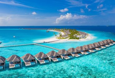 Seascape with long jetty and water villas in the Maldives (Photo: Shutterstock)