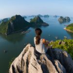 Woman on mountain above Halong Bay (Photo: Shutterstock)