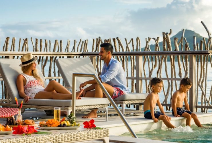 Family at InterContinental Bora Bora Resort and Thalasso Spa (Photo: IHG)