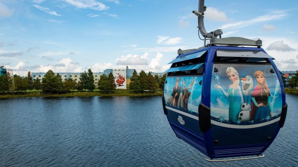 Skyliner with Disney's Art of Animation Resort in the background (Photo: David Roark)