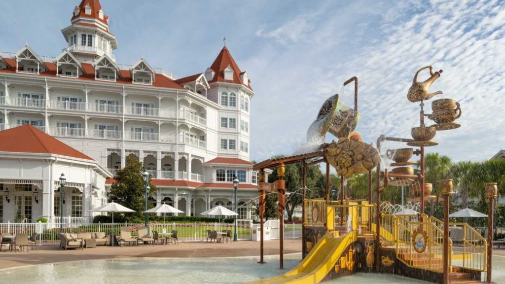 Alice In Wonderland-themed water play area Disney's Grand Floridian Resort and Spa (Photo: Disney)