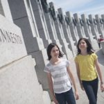 Two young teens walking along a memorial in Washington DC (Photo: @brightideasfl via Twenty20)