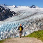 Hiker at Exit Glacier, Kenai Fjords National Park, Seward, Alaska (Photo: Shutterstock)