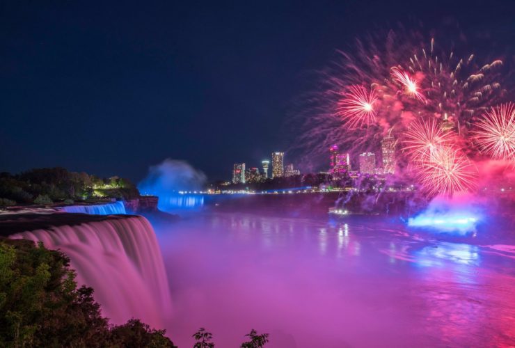 Fireworks over Niagara Falls (Photo: Darren McGee NYSDED)