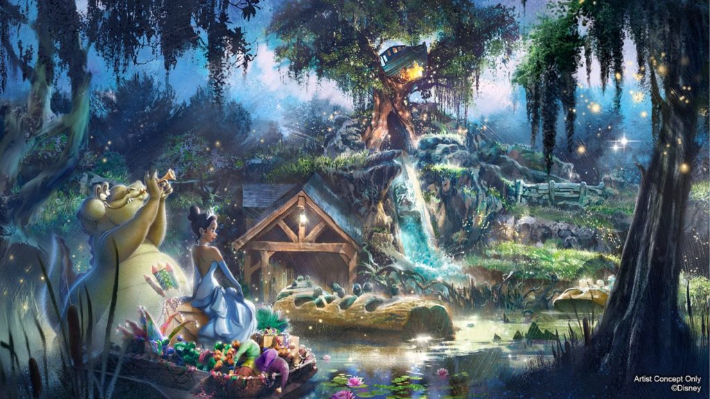 Tiana's Bayou Adventure concept art (Credit: Disney)