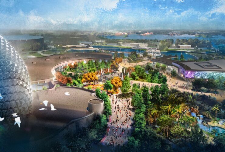 Concept art of World Celebration EPCOT (Credit: Disney)