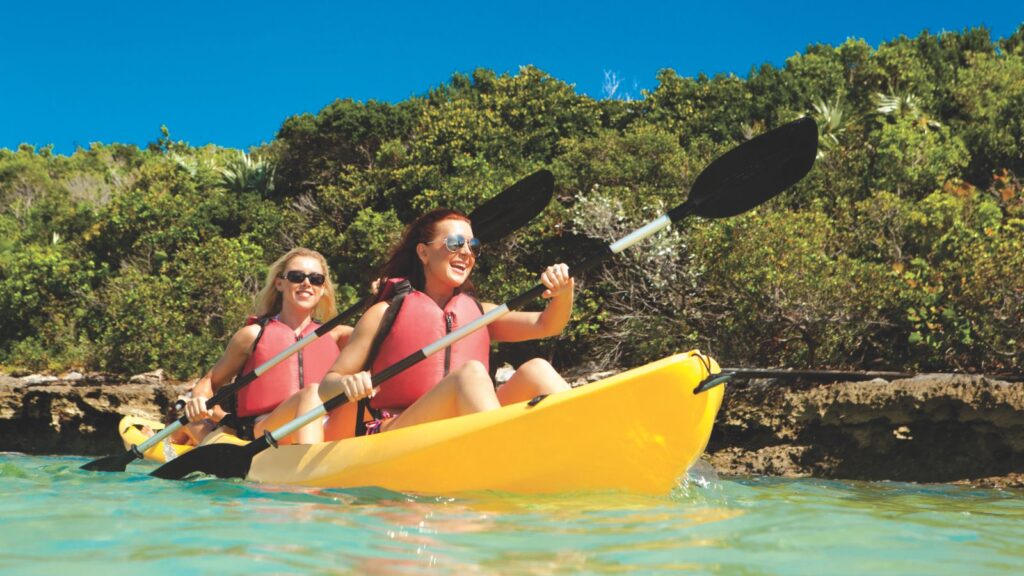 Kayaking at Great Stirrup Cay (Photo: Norwegian Cruise Line)