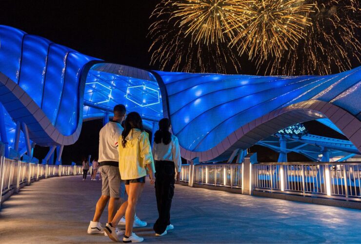 TRON Lightcycle/Run at night (Photo: Disney)