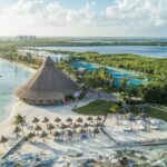 aerial view of Club Med Cancun with view of Taco Arte and Taco Arte Beach