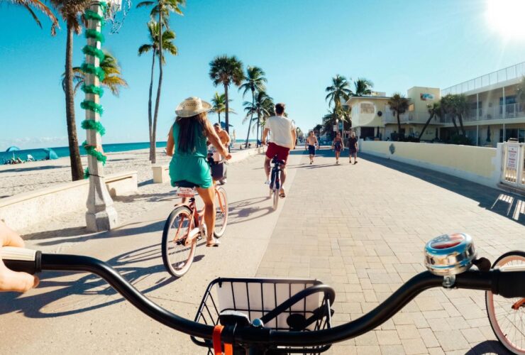 Hollywood Beach Boardwalk Biking