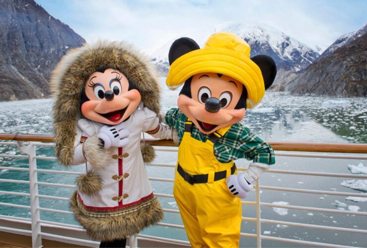 Minnie and Mickey Mouse on a Disney cruise in Alaska (Photo: Disney Cruise Line)