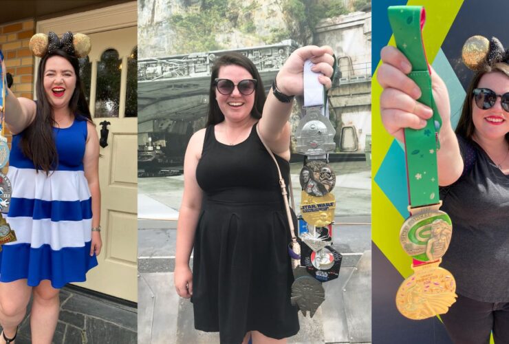 The author holding some of her runDisney medals (Photo: Megan duBois)