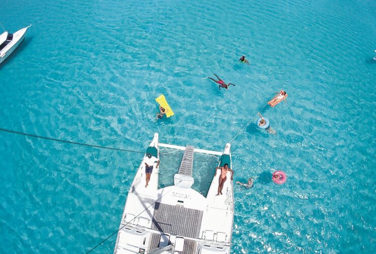 Catamaran in Turks and Caicos