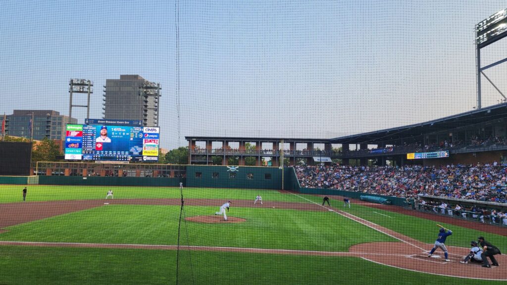 A Columbus Clippers baseball game at Huntington Park. Photo by Tim Trudell