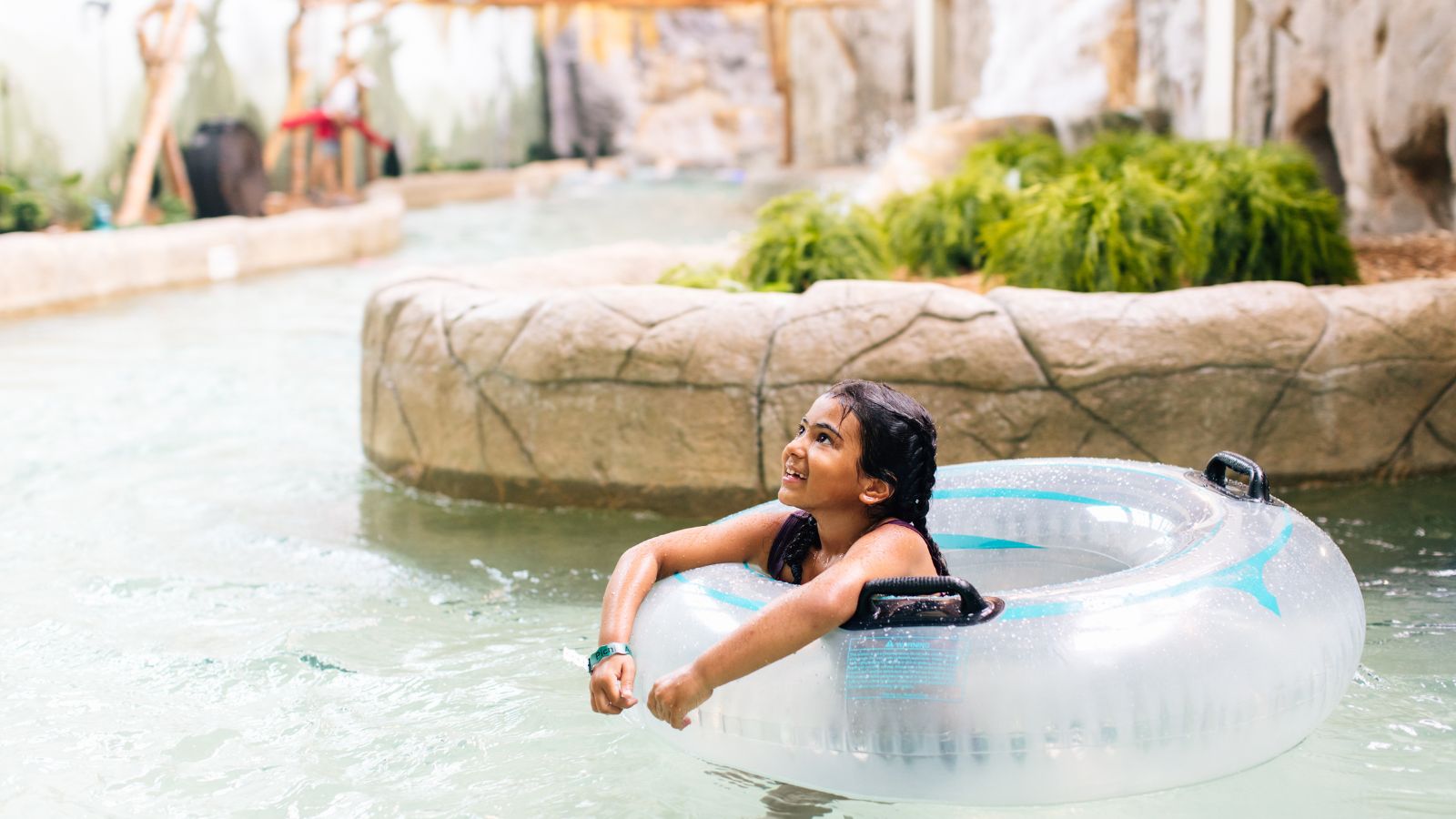 Floating on the lazy river at Camelback Resort's Auquatopia water park (Photo: Camelback Resort)