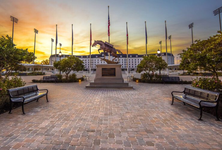 Horse statue at The Equestrian Hotel in Ocala, Florida (Photo: The Equestrian)