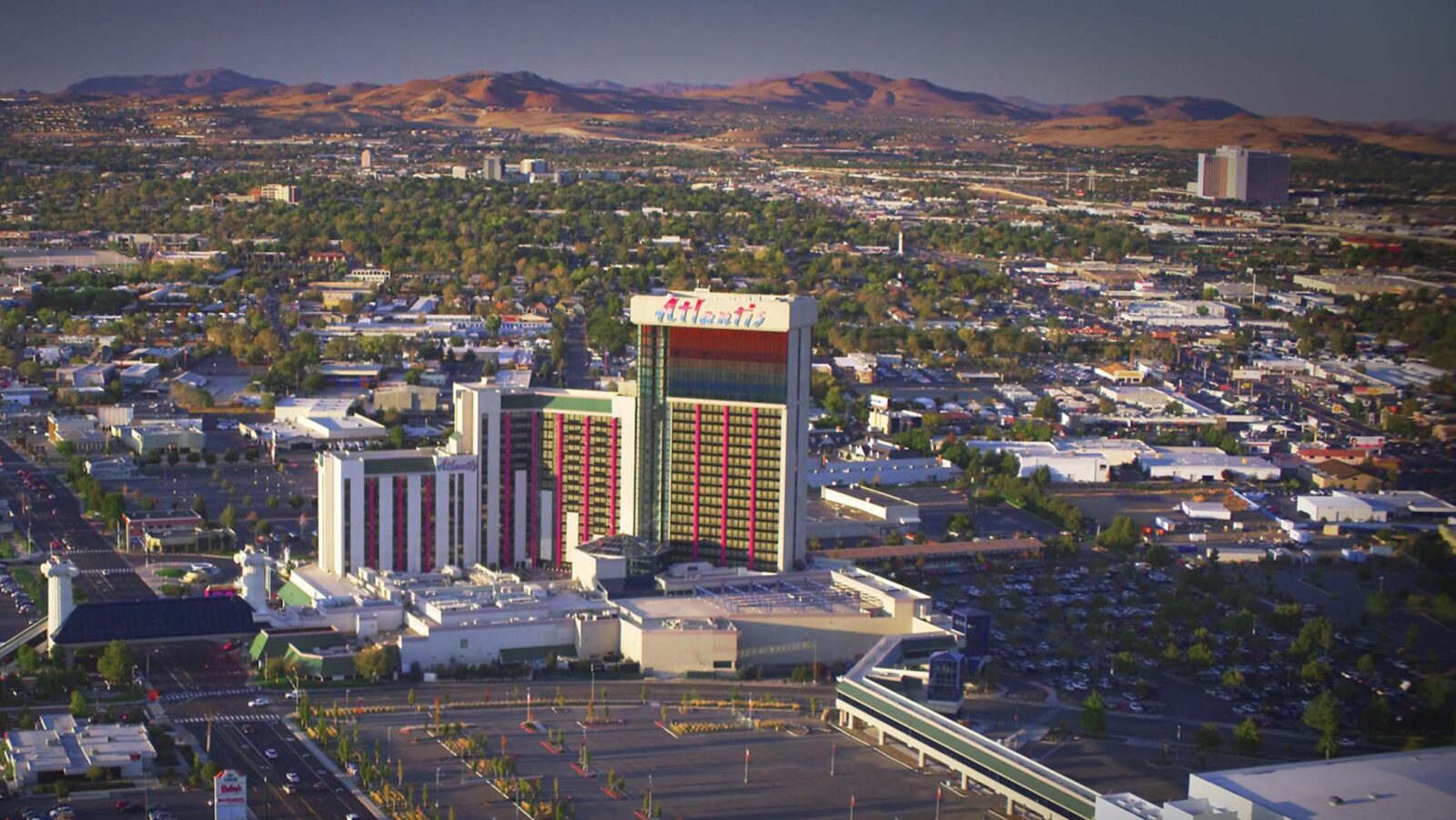 aerial view of Atlantis Casino Resort Spa