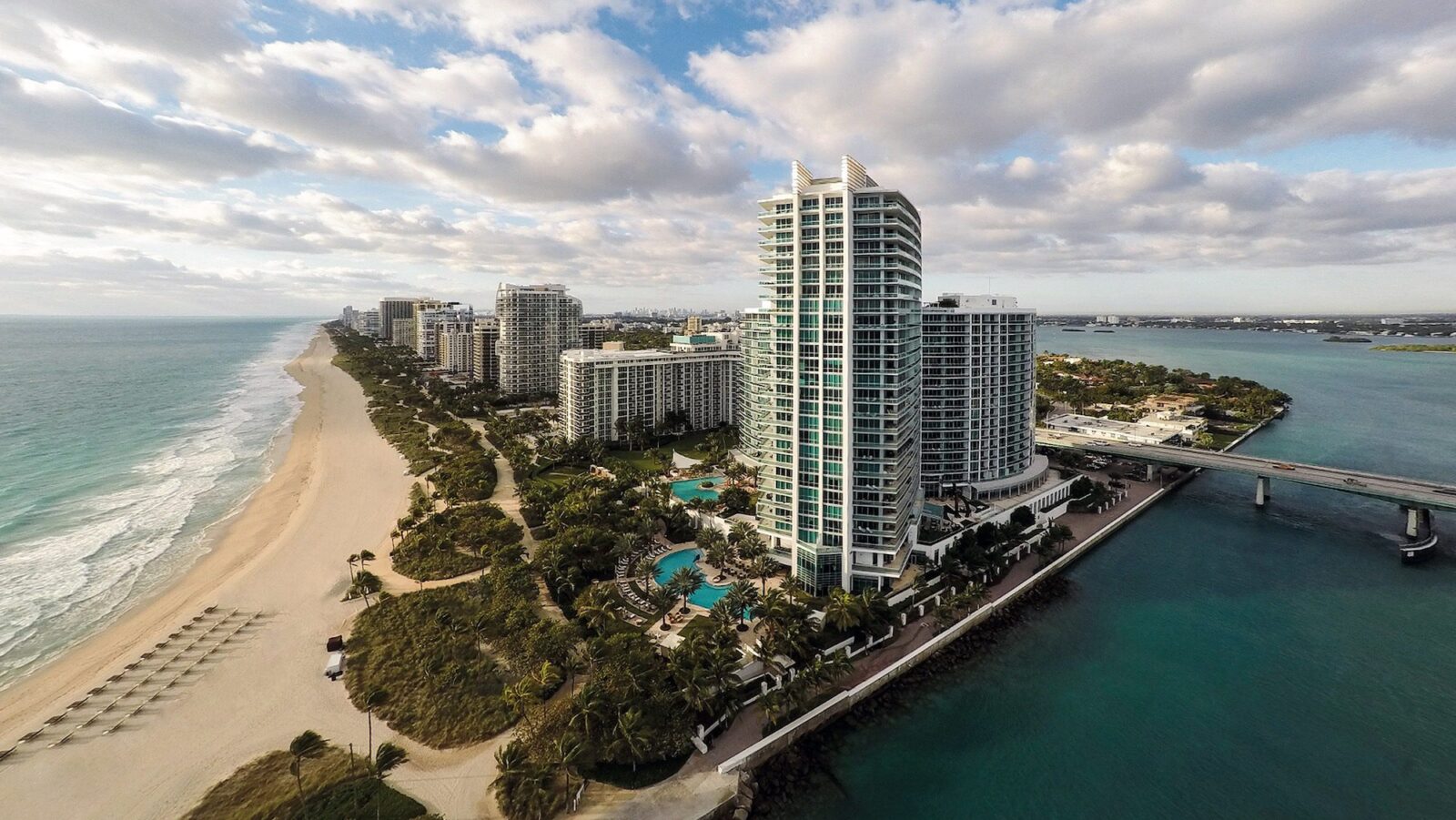 aerial view of Miami's Ritz-Carlton Bal Harbour resort