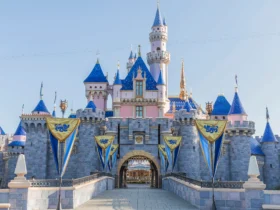 Disneyland's Sleeping Beauty Castle at the end of Main Street, U.S.A.