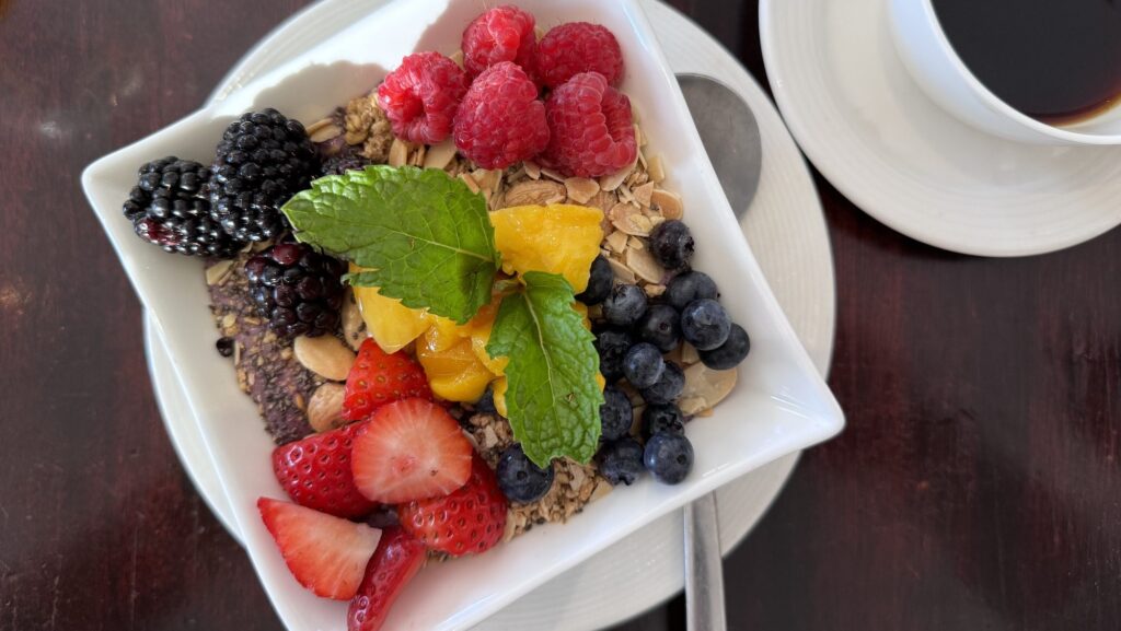 breakfast bowl at Omni Rancho Las Palmas near Palm Springs