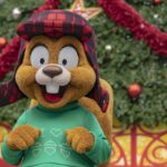 Earl the Squirrel during the holidays at Universal Orlando Resort