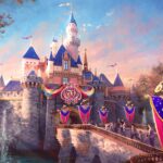 Disneyland 70th anniversary at Sleeping Beauty Castle